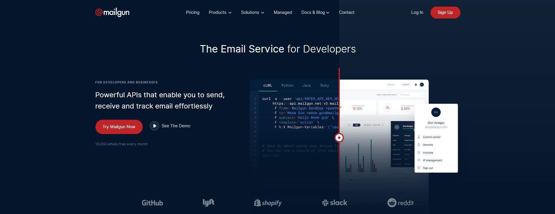MailGun - Cung cấp email miễn phí
