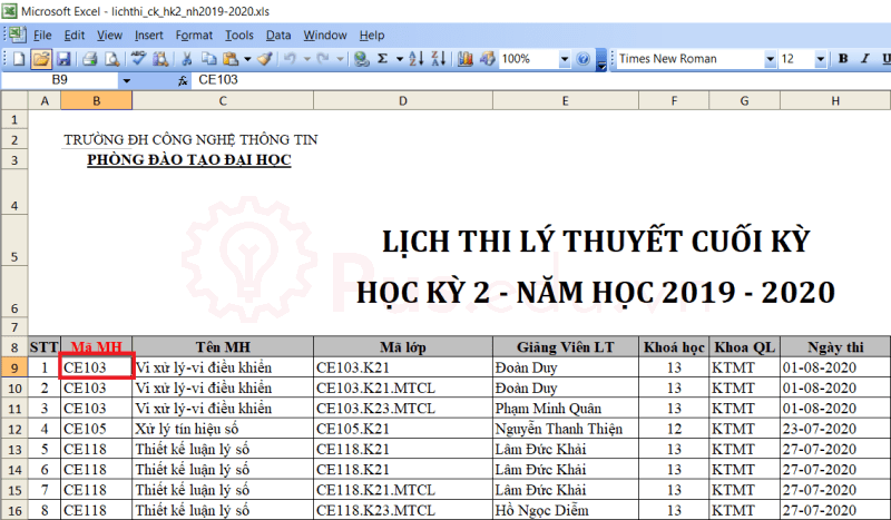cach co dinh dong va cot trong excel 36