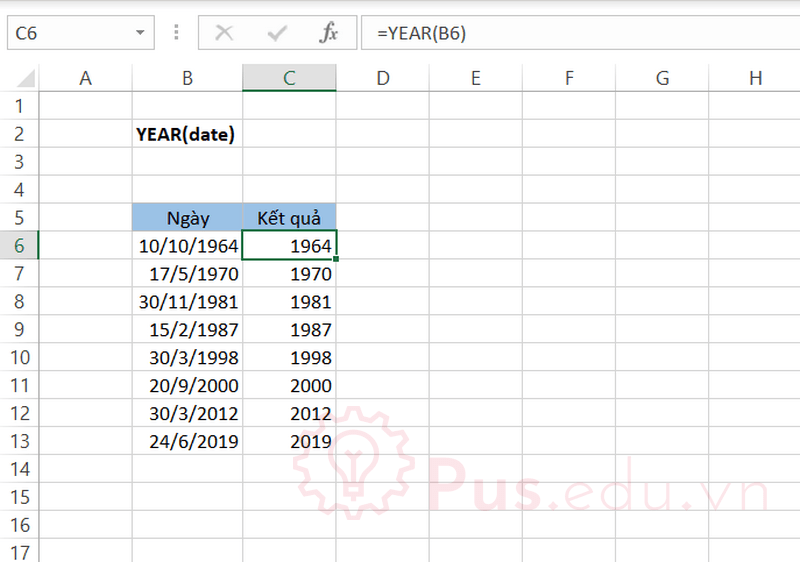 ham year trong excel 1
