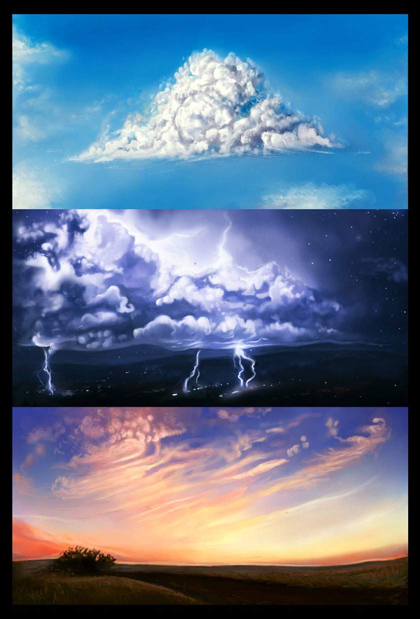 3 cách vẽ mây trong photoshop