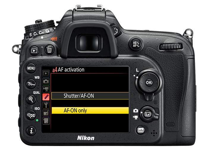 AF On Only Nikon D7200