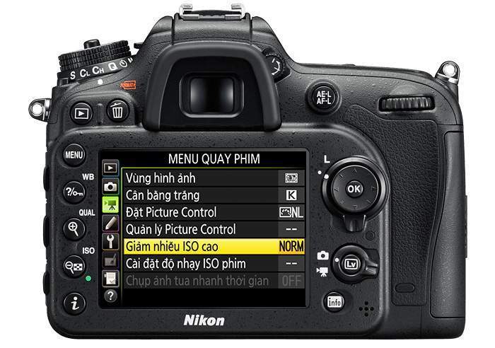 Cai Cai dat ISO quay phim tren Nikon D7200