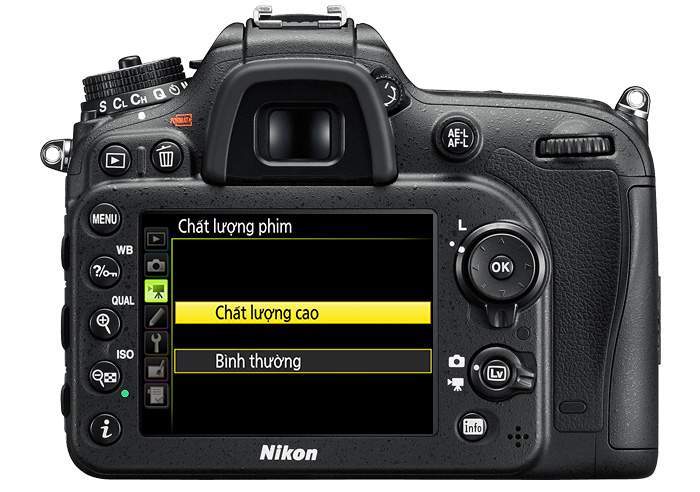 Cai dat chat luong video Nikon D7200