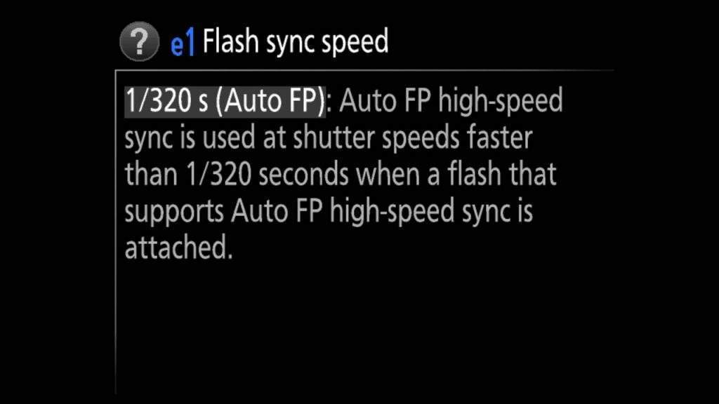 High Speed Sync Nikon D7100
