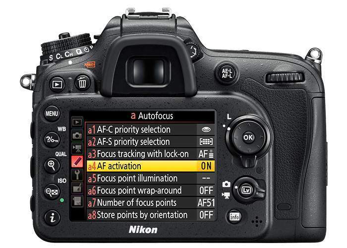 Nikon D7200 AF Activation
