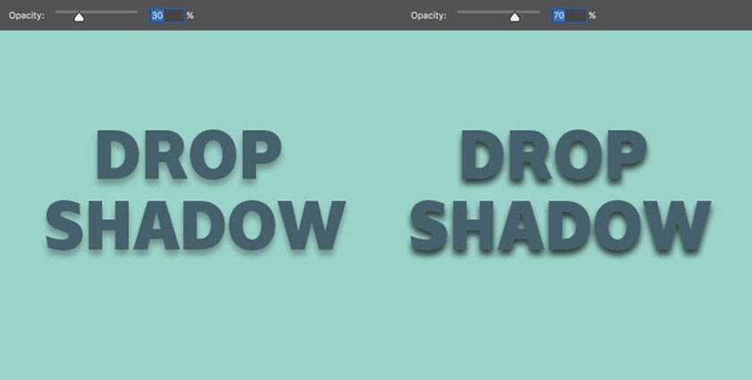 opacity drop shadow