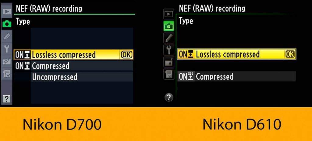 RAW Nikon D700 vs Nikon D610