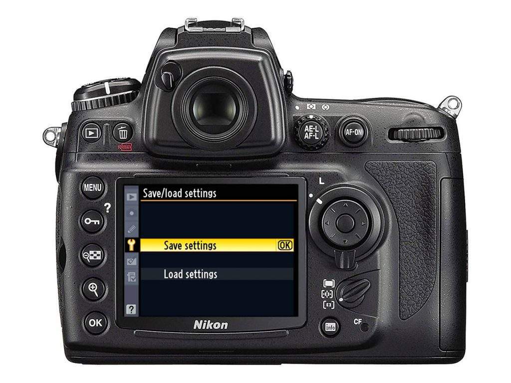 Save Setting Nikon D700
