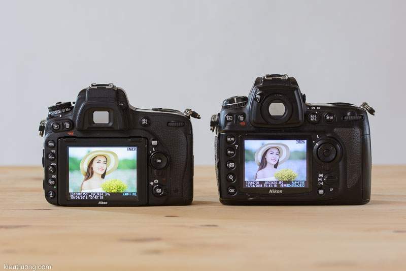 So sánh màn hình Nikon D750 và Nikon D700