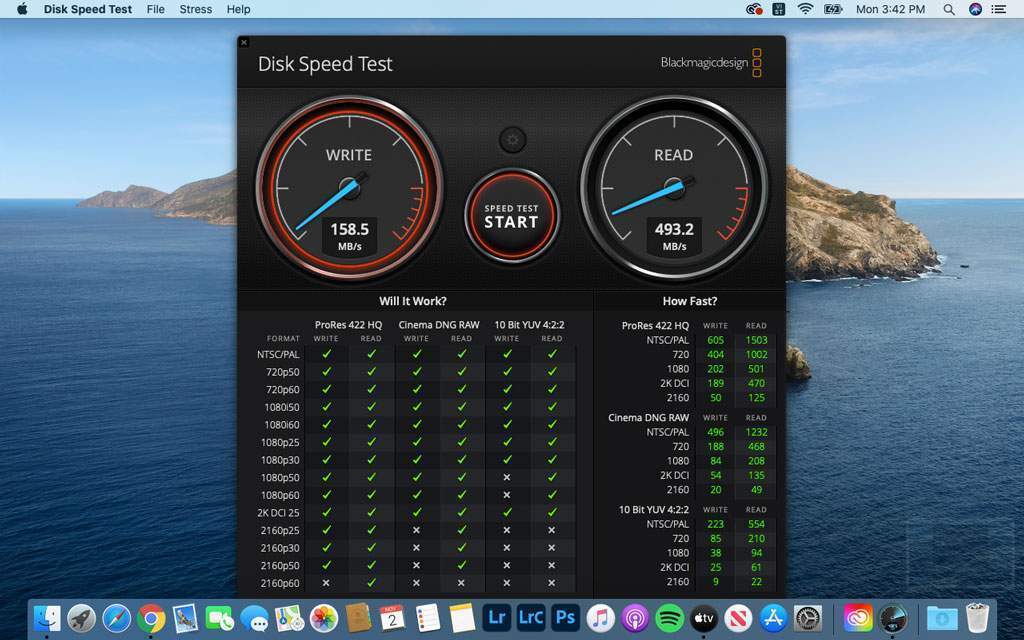 Speed Test Samsung 850 Evo on Macbook Pro