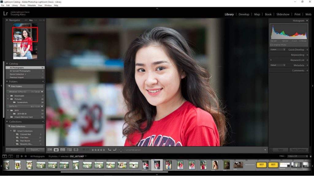 Zoom trong Lightroom Classic