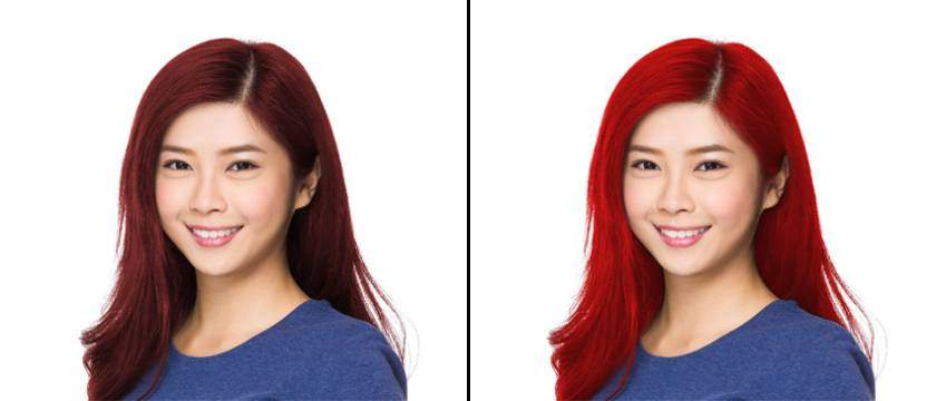 bước 3 đổi màu tóc trong photoshop