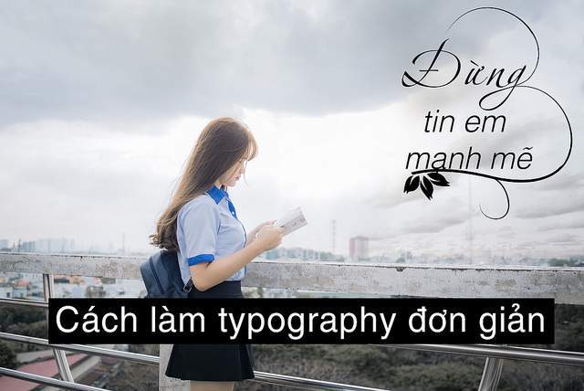 Hướng dẫn cách tạo typography đơn giản trong photoshop