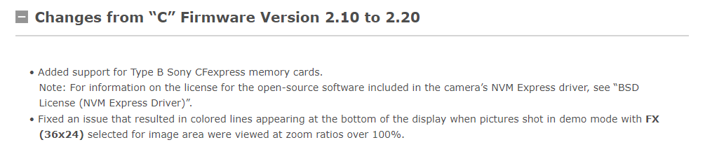 firmware 2.20 cho nikon z6 va z7