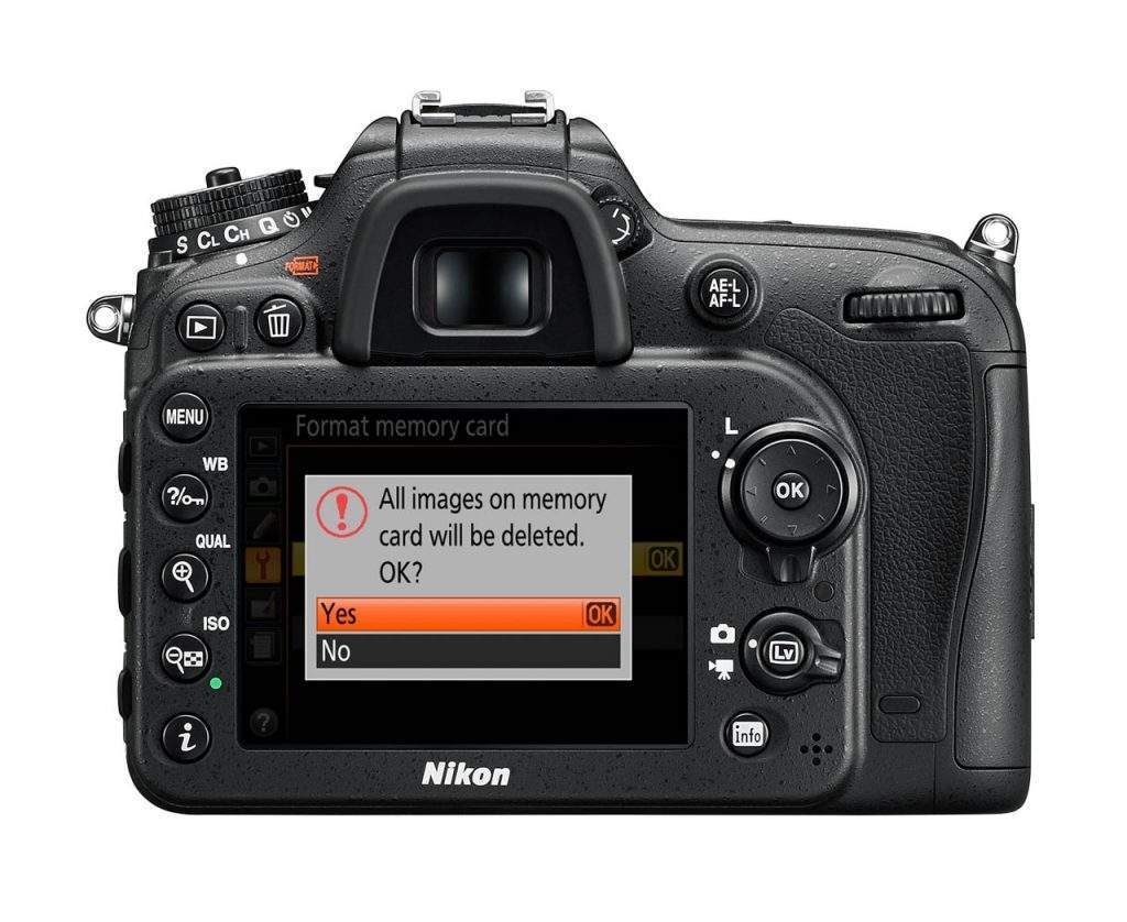 how to format nikon sd card