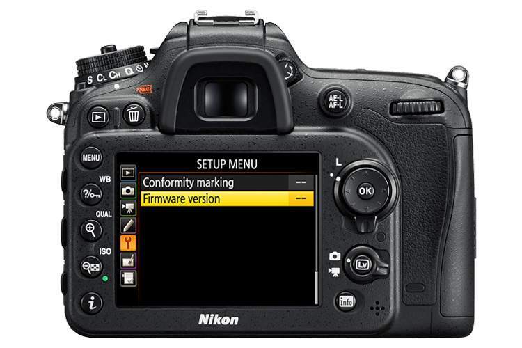 how to update firmware nikon d7200