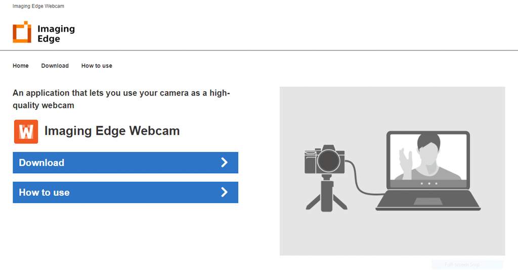 imaging edge webcam cho may anh Sony