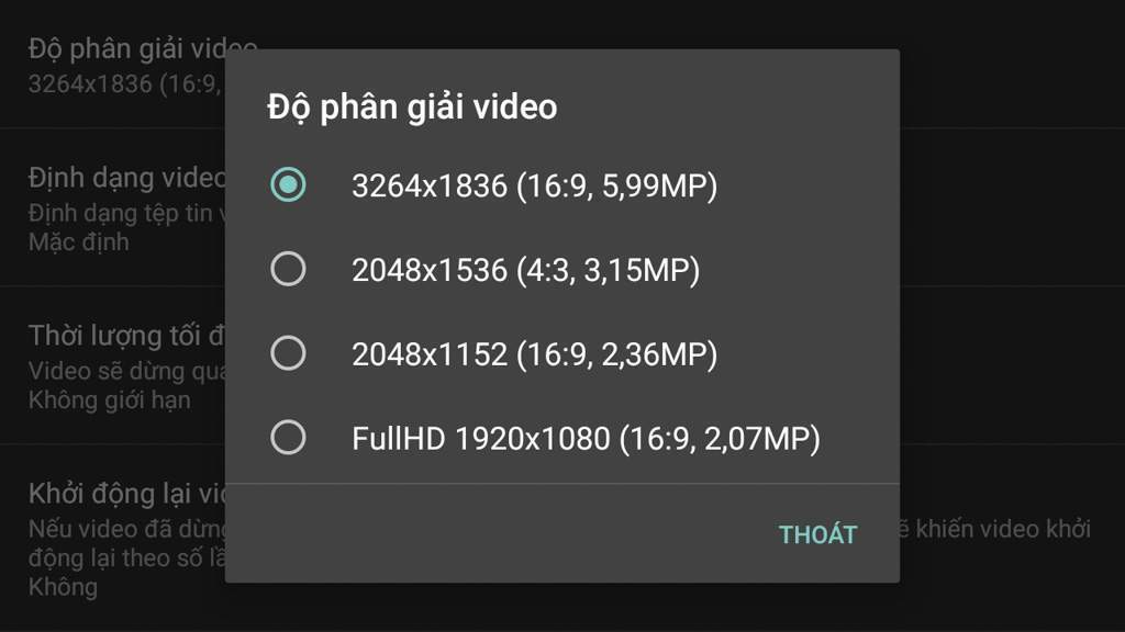quay phim 4k android