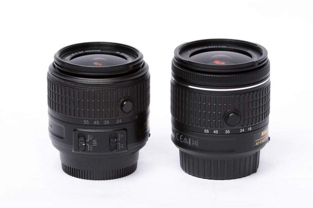 so sanh Nikon AF-S 18-55mm VR II vs Nikon AF-P 18-55mm VR