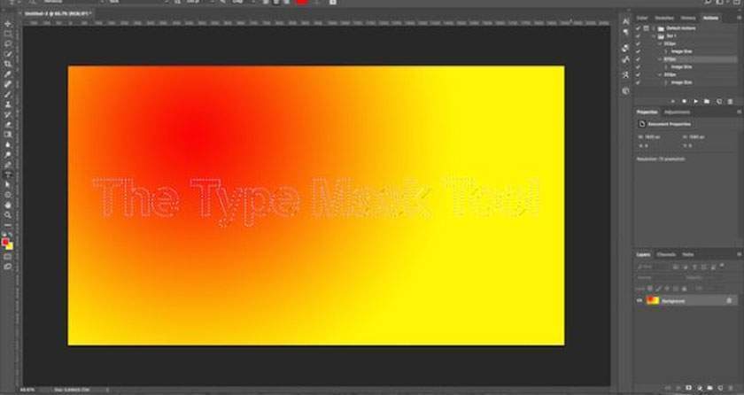 tạo masking text trong photoshop