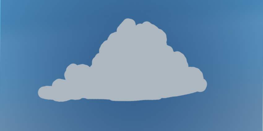 vẽ đám mây cơ bản trên 1 layer